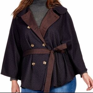 Nwt Melissa McCarthy Cape Jacket Reversible 3X